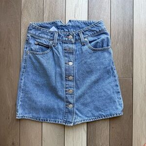Levi's Blue A-Line Mini Skirt Casual